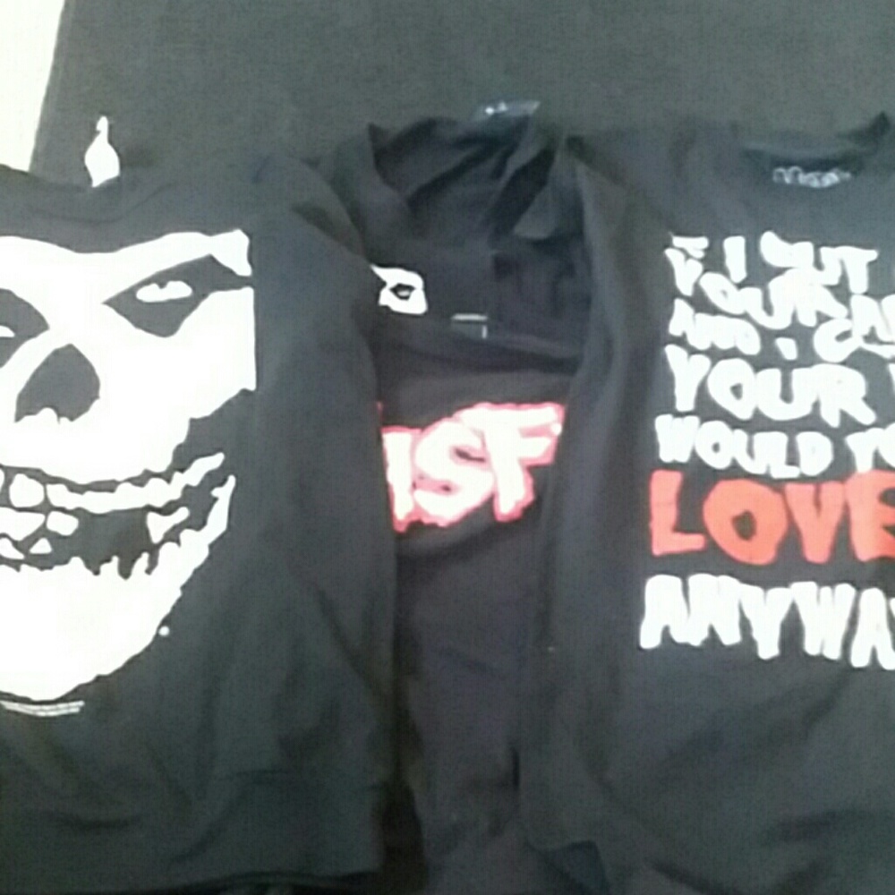 Misfit band shirt bundle